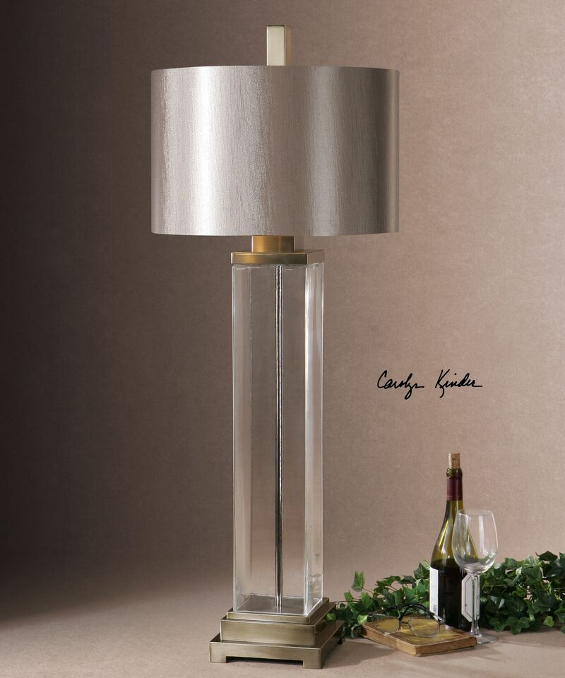 Uttermost Drustan Clear Glass Table Lamp
